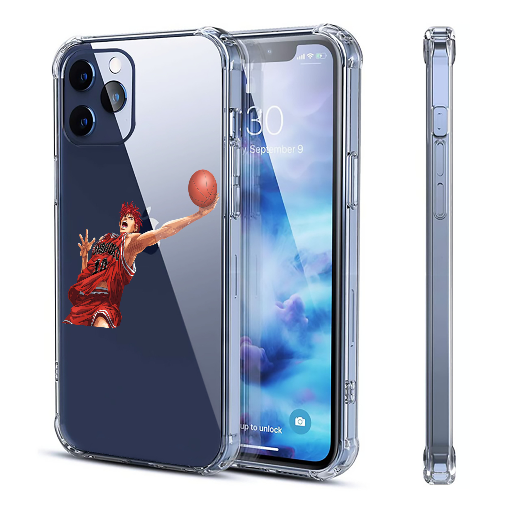（画像用） SLAM DUNK／スラムダンク 【iPhone 12シリーズ対応】透明スマホケース（クリアソフトケース）